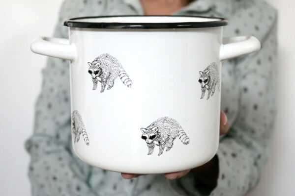 garnek emaliowany RACCOON Dixie Lion indukcja