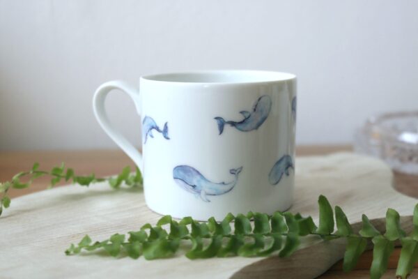 kubek porcelanowy MINI WHALES - Dixie Lion
