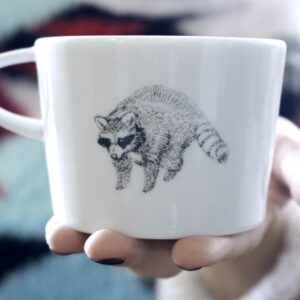 kubek porcelanowy 200ml RACCOON szop