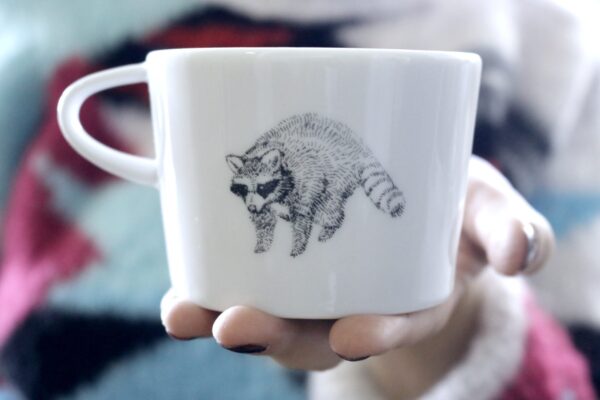 kubek porcelanowy 200ml RACCOON szop