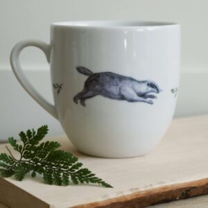 420ml Duży Kubek Porcelanowy BORSUK