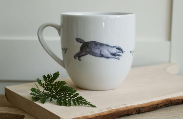 420ml Duży Kubek Porcelanowy BORSUK