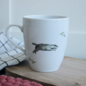400ml Duży Kubek Porcelanowy Borsuk