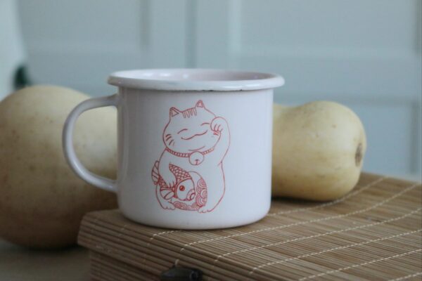 Kubek emaliowany NEKO
